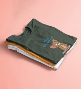 Oh No Valentine: Amazingly Printed (Green) T-Shirt For Singles