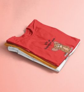 Oh No Valentine: Amazingly Printed (Red) T-Shirt For Singles