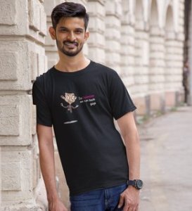 This Valentine I Am Safe: Sublimation Printed (black) T-Shirt For Singles