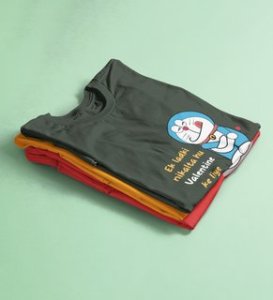 Michan's Lover: Printed (Green) T-Shirt For Singles