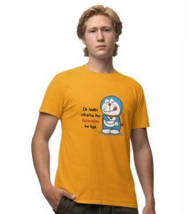 Michan's Lover: Printed (yellow) T-Shirt For Singles