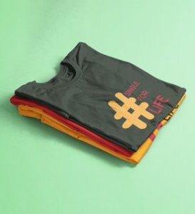 Single For Life : Sublimation Printed (Green) T-Shirt For Singles