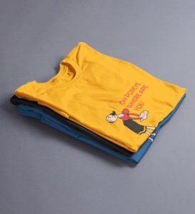 Someone's Searching: Printed (yellow) T-Shirt For Singles