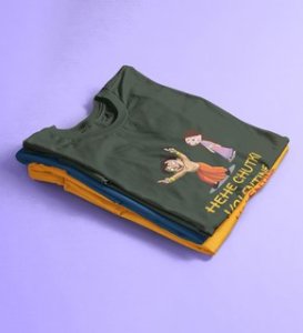 Happy Couples: Amazingly Printed (Green) T-Shirt For Singles