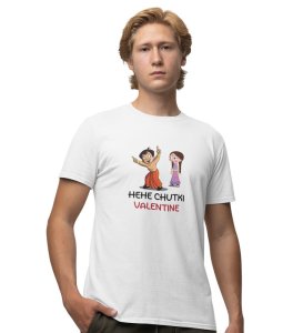 Happy Couples: Amazingly Printed (white) T-Shirt For Singles
