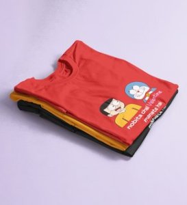 Let's Celebrate Valentine: Printed (Red) T-Shirt For Singles