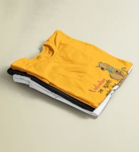 Should Go Out Somewhere: Printed (yellow) T-Shirt For Singles