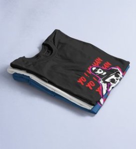 Lover's Paradise: Sublimation Printed (black) T-Shirt For Singles
