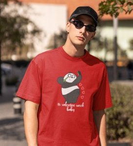 Valentine Is Already Here: Amazingly Printed (Red) T-Shirt For Singles