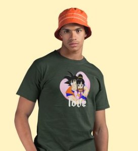 Love Is In Air: Amazingly Printed (Green) T-Shirt For Singles