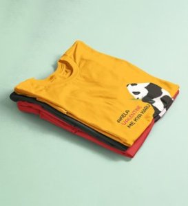 Alone Forever: Sublimation Printed (yellow) T-Shirt For Singles
