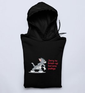 Jerry Is In Danger: (black) Hoodies For Singles