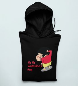Valentine's Day Is Here: Printed (black) Hoodies For Singles