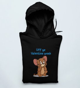 Oh No Valentine: Amazing Printed (black) Hoodies For Singles