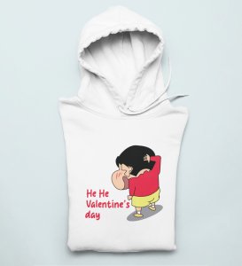 Valentine's Day Is Here: Printed (white) Hoodies For Singles