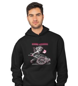 Sending Love: Printed (black) Hoodies For Singles