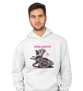Sending Love: Printed (white) Hoodies For Singles