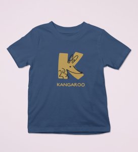 Kangaroo, Printed Cotton Tshirt (Navy blue) for Boys