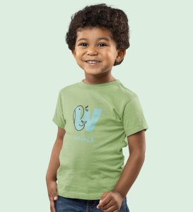 Whale, Boys Printed Crew Neck Tshirt (Olive)
Printed Cotton Tshirt for Boys