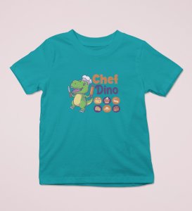 Chef Dino, Printed Cotton Tshirt for Boys