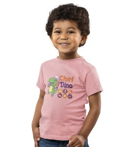 Chef Dino, Printed Cotton Tshirt for Boys