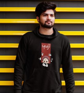 Sarcastic Itadori Cotton Black Printed Hoodies For Mens and Boys
