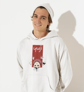 Notorious Itadori Cotton White Hoodies For Mens and Boys