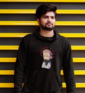 Evil Eye Itadori Cotton Black Printed Hoodies For Mens and Boys