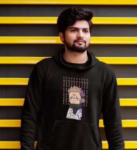 Itadori In Love Printed Cotton Black Hoodies For Mens and Boys