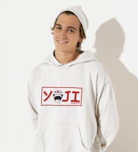 Itadori In Love Printed Cotton White Hoodies For Mens and Boys