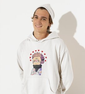 Pissed Itadori Cotton White Hoodies For Mens and Boys