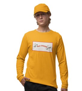 Nine Faced Anime Cotton Yellow Full Sleeves Tshirt For Mens and Boys