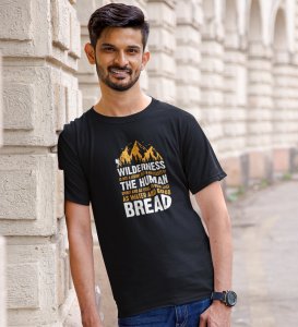 Water and good bread Printed t-shirts - Clothes for travelers and riders -for mens - suitable for all kinds of Adventurous journey- best gifting item for friends and family.