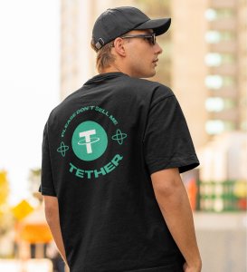 Don't Sell Me Wings Black Round Neck Cotton Half Sleeved Men's T Shirt with Printed Graphics