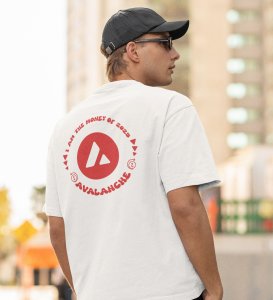 Money Of 2025 Wings White Round Neck Cotton Half Sleeved Men's T Shirt with Printed Graphics