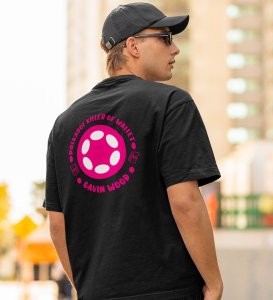 Killer Of Wallet Wings Black Round Neck Cotton Half Sleeved Men's T Shirt with Printed Graphics