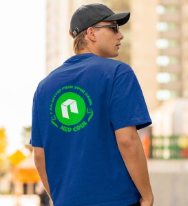 Better Than Bank Wings Blue Round Neck Cotton Half Sleeved Men's T Shirt with Printed Graphics