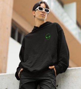 Reach for the Stars Stay High Black Cotton Printed Hoodies For Men