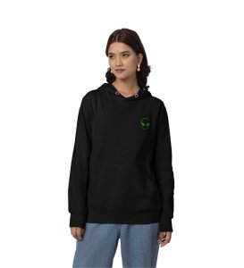 Restart Your Vibe  Game Over Black Cotton Printed Hoodies For Women