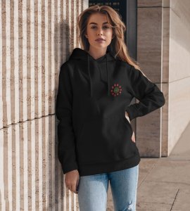 The Sage of Six Paths Mode with a Legacy of Unyielding Power Printed Black Cotton Hoodie For Women
