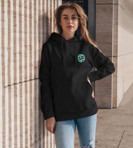The Master of Shadows with Unmatched Intelligence Printed Black Cotton Hoodie For Women