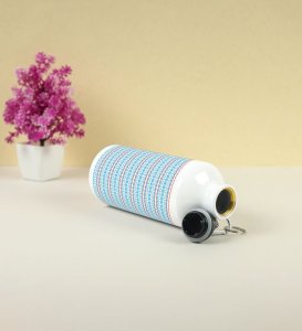 Artful Ethnic Pattern Print Printed Aluminium Water Bottle 600ml