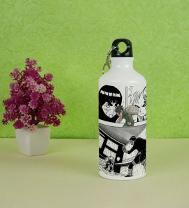 The Power of Hard Work and Dedication in This Unique Manga Printed Sipper Bottle