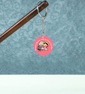 Unstoppable Duo Dreamers Anime Printed Round Keychains Pack of 2