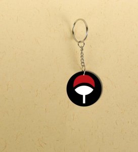 Clan Power Mark with Bold Colors Printed Round Keychain Pack of 2