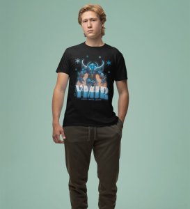 The Rise of Iceborn: Frost Realm Graphic Printed Black T-Shirt