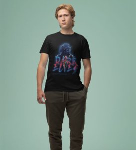 Born of Dusk: Enchanted Warrior Elves Graphic Printed Black T-Shirt