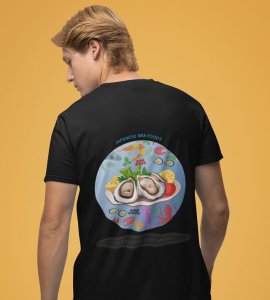 Shell Yeah!: Oysters & Friends Feast Graphic Printed Black T-shirt