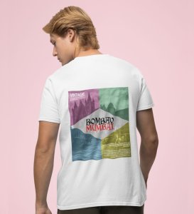 Back to Bombay: 1960 Style Graphic Printed White T-Shirt