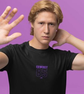 Western Heat: Graphic Printed Black T-Shirt